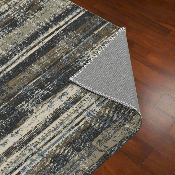 Abstract Striped Area Rug
