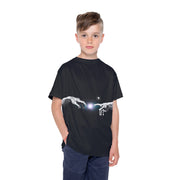Kids Sports Jersey - Creative Hands Graphic Tee for Young Athletes
