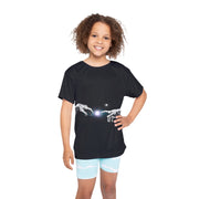 Kids Sports Jersey - Creative Hands Graphic Tee for Young Athletes